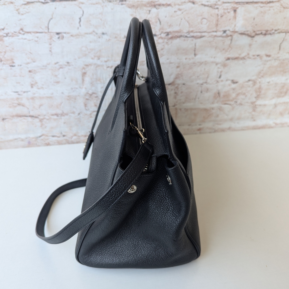 Yves Saint Laurent Paris Cabas Rive Gauche Leather Shoulder, crossbody Handbag - Picture 10 of 16